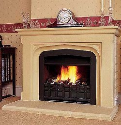 Stone Fireplaces - Small Manor Chimney Piece