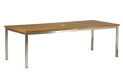 Barlow Tyrie Equinox - 230cm Stainless and Teak Extending Dining Table
