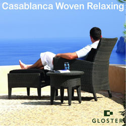 Gloster Furniture Sets - Casablanca Deep Seating Woven Armchair Set Plain Back