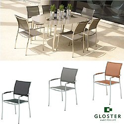 Gloster Chorus - Sling Stackable Armchair