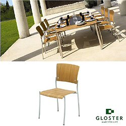 Gloster Chorus - Teak Stackable Dining Chair