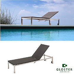 Gloster Geneva - Sunlounger with wheels