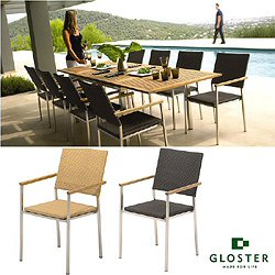 Gloster Geneva - Stacking Chair with Arms