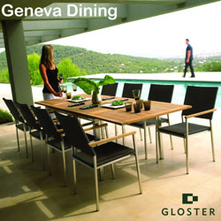 Gloster Furniture Sets - Geneva 8 Seater Stacking Armchair Set