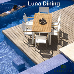 Gloster Furniture Sets - Luna 6 Seater Rectangular Dining Set