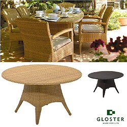Gloster Plantation - 136cm Round Table (Woven Top)