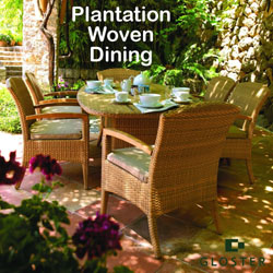Gloster Furniture Sets - Plantation 6 Seater Rectangular Dining Armchair Set