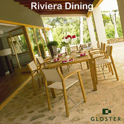 Gloster Furniture Sets - Riviera 6 Seater Dining Set