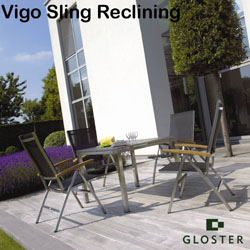 Gloster Furniture Sets - Vigo 4 Seater Square Dining Set