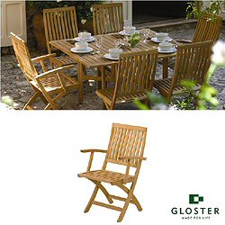 Gloster Weston - Folding Chair with Arms