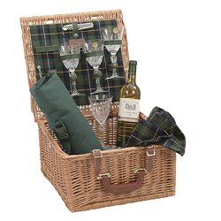 Traditional Baskets - Crystal Wine Gift Basket