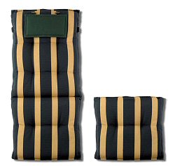 Cushions - Green and Gold Stripe