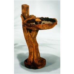 Henri Birdbaths - Rope and Timber Birdbath