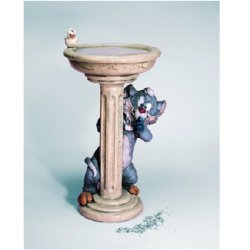 Henri Birdbaths - Slacks and Binky Garden Toons Birdbath