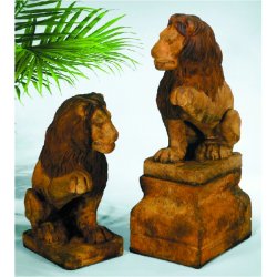 Henri Statuary - Raised Paw Lions and Bases