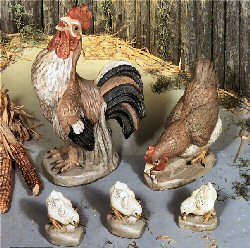 Henri Statuary - Chicken Family