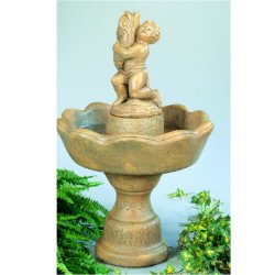 Henri Statue Fountain - Small Dolphin Boy Fountain