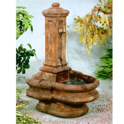 Henri Self Contained Wall Fountains - Column Well Fountain