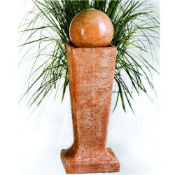 Henri Self Contained Centrepiece Fountains - Sphere on Tall Pedestal Fountain
