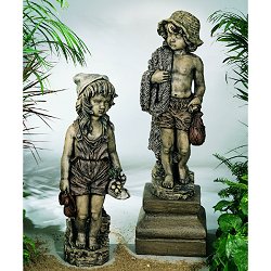 Henri Statuary - Seaside Boy and Girl