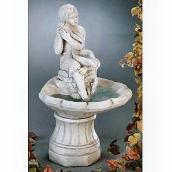 Henri Statue Fountain - Sitting Child Fountain