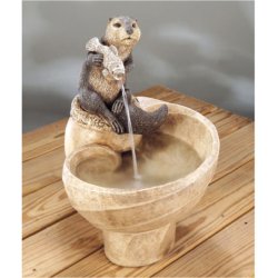Henri Nature Fountain - Fishing Otter Fountain