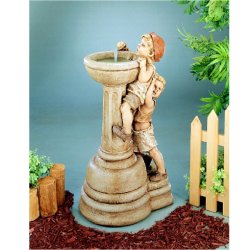 Henri Statue Fountain - Willie and Wilma Fountain