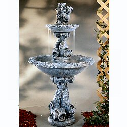 Henri Statue Fountain - Design Line Dolphin Fountain