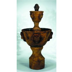 Henri Lion Fountain - Medium Two Tier Leonesco Fountain