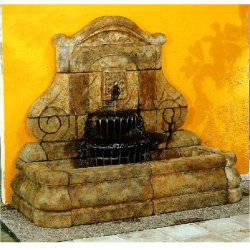 Henri Self Contained Wall Fountains - Avignon Fleur De Lys Fountain