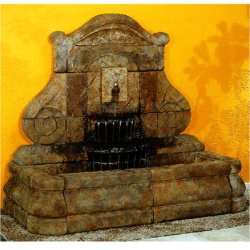 Henri Self Contained Wall Fountains - Avignon Rosette Fountain