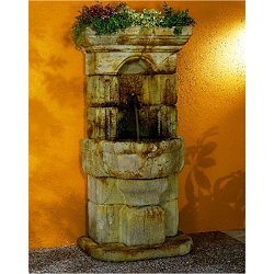 Henri Self Contained Wall Fountains - Linari Lion Fountain