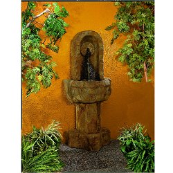 Henri Self Contained Wall Fountains - Ronda Rosette Fountain