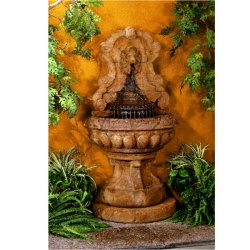 Henri Self Contained Wall Fountains - Europa Murabella Lion Fountain
