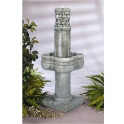Henri Self Contained Centrepiece Fountains - Garden Green Man Column Fountain