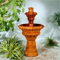 Henri Self Contained Tiered Fountains - Valencia Two-Tier Fountain