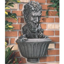 Henri Self Contained Wall Fountains - Bacchus Self Contained Wall Fountain