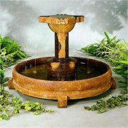 Henri Self Contained Centrepiece Fountains - Overflowing Cross Fountain