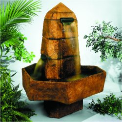 Henri Self Contained Contemporary Fountain - Obelisk Fountain