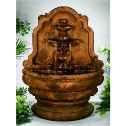 Henri Self Contained Wall Fountains - Grande Tier Relief Lavabo Fountain