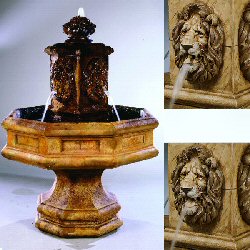 Henri Lion Fountain - Classic Lion Fountain