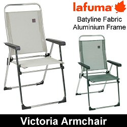 Lafuma Victoria Armchair - Aluminium & Batyline Folding Chair