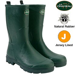 Le Chameau Rubber Boots - Anjou half boot soft jersey cotton lined