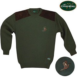 Le Chameau Clothing - Chene Round Neck Sweater With Pheasant Embroidery