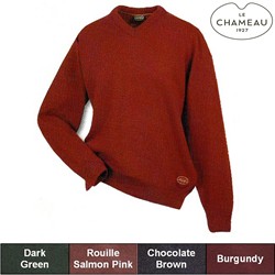 Le Chameau Clothing - Lambswool Sweater V Neck