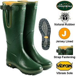 Le Chameau - Vega cotton lined boots with vibram sole