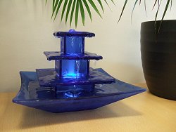 Mains Indoor Water Features - Blue Pagoda