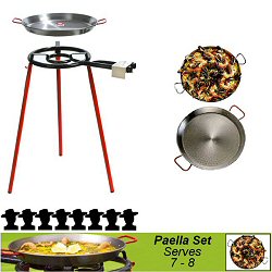 Mediterrani 42cm Paella Cooking Set - Serves 7-8