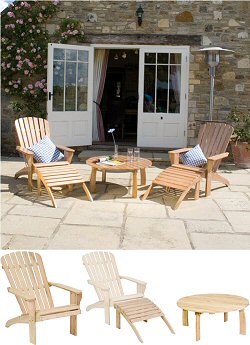 Neptune Classics - Albany Adirondack Lounge Armchair Set
