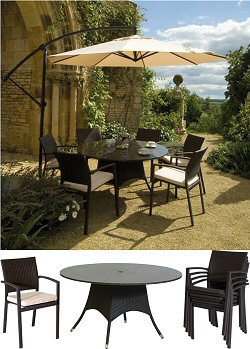 Neptune Classics - Barcelona 6 Seater Carver Chair Set